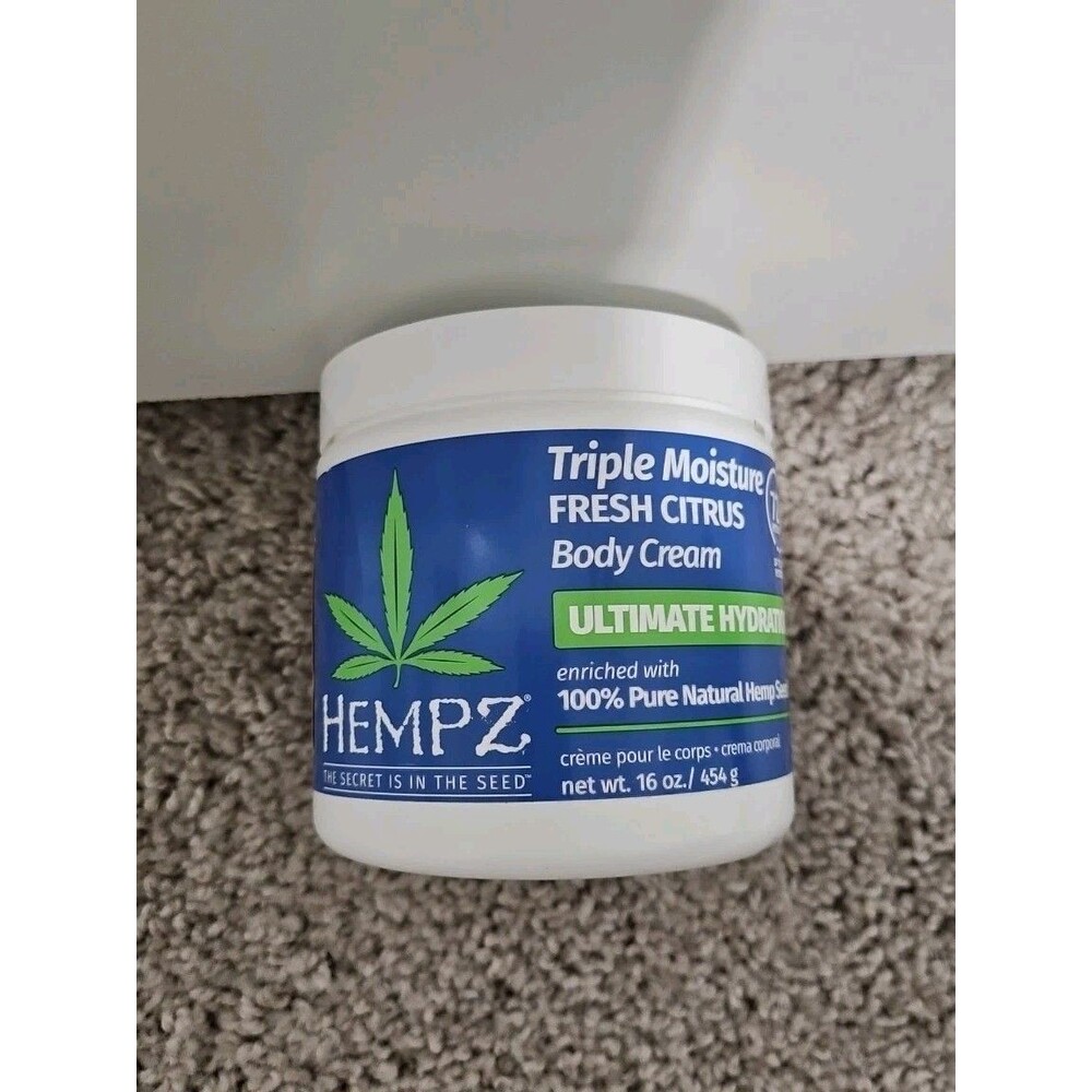 Hempz Triple Moisture Fresh Citrus Body Cream Ultra Hydration, New w/Tag